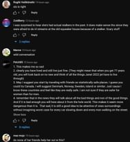 Fans in the YouTube comments section reacting to the streamer's experience (Images via OTV COPIUM/YouTube)
